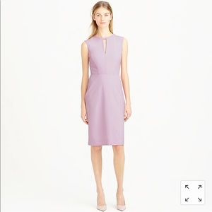 J. Crew Keyhole Dress in Italian Stretch Wool
